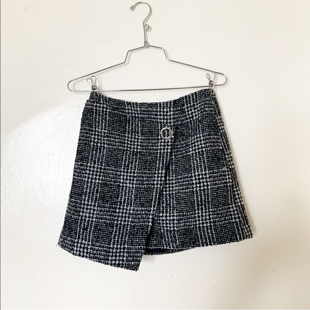 H&M asymmetrical tweed style mini skirt